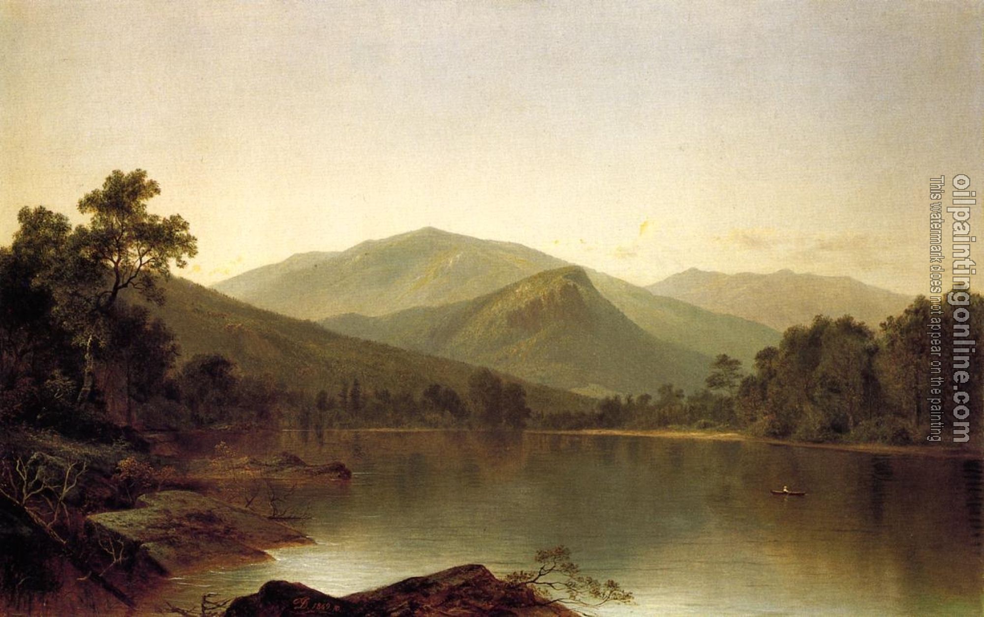 Johnson, David - View on the Androscoggin River, Maine